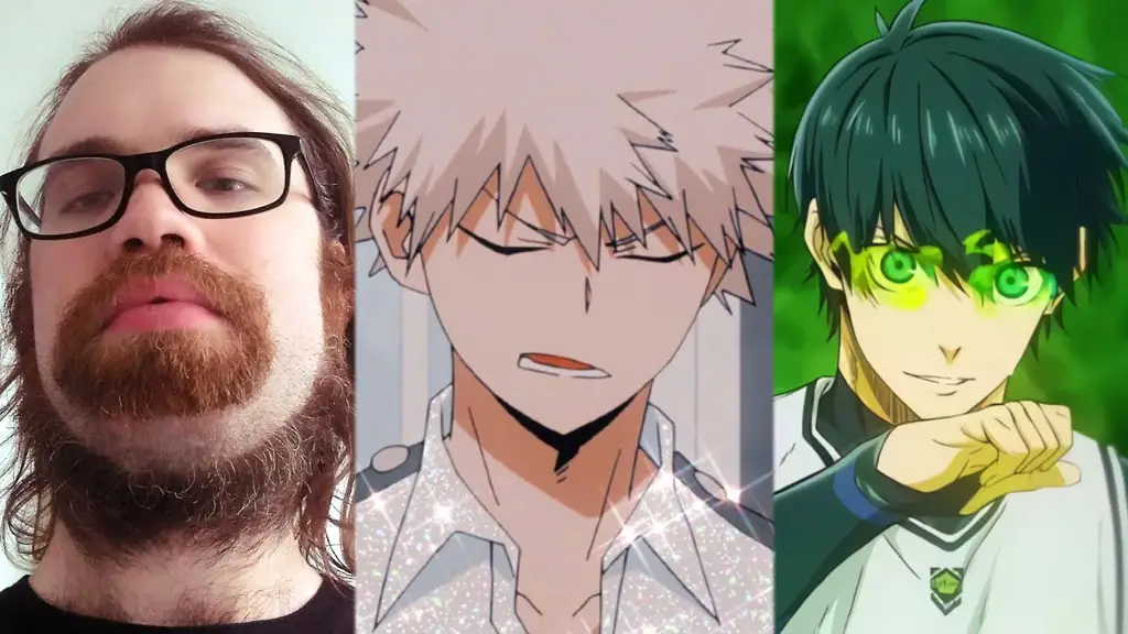 Penggemar anime yang bahagia sedang mengobrol online