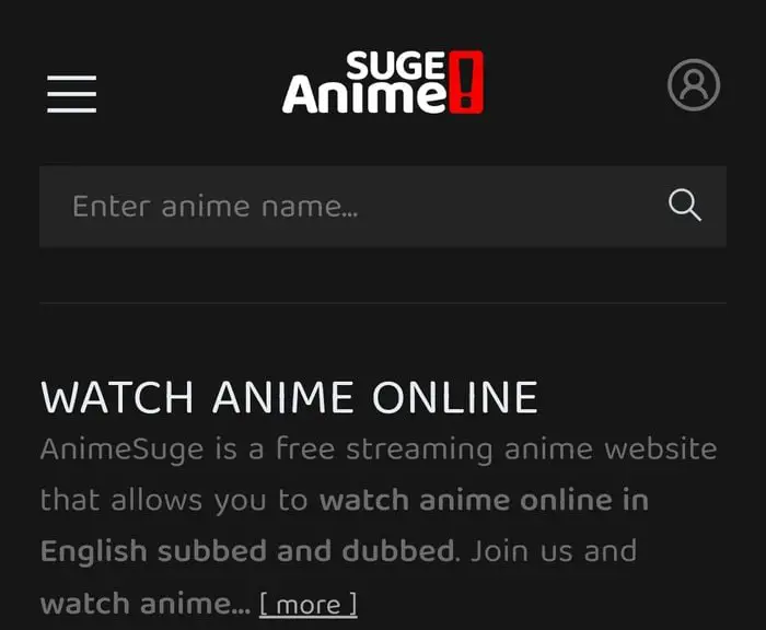 Situs web review anime