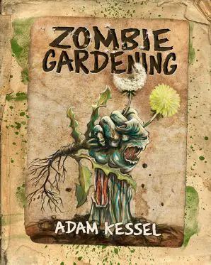 Gambar zombie yang sedang berkebun