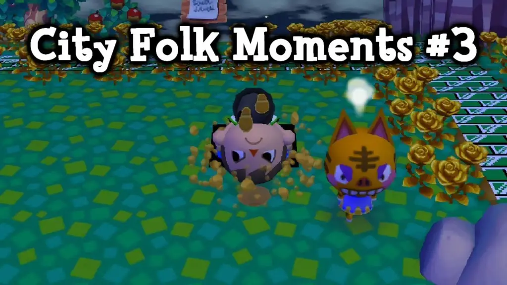 Gambar gameplay Animal Crossing City Folk