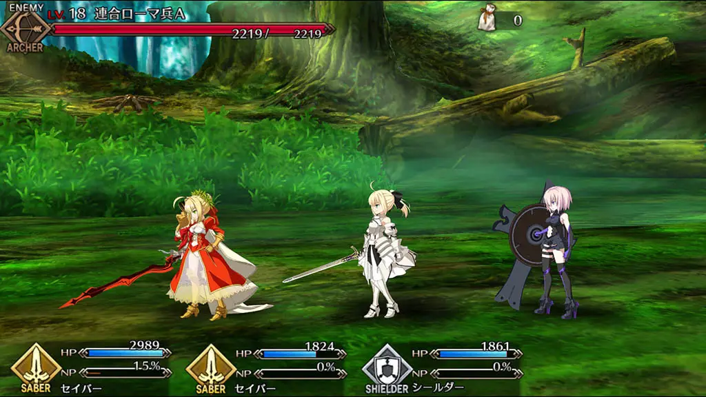 Gambar screenshot game mobile Fate Grand Order