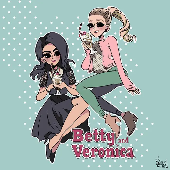 Betty dan Veronica bergaya anime