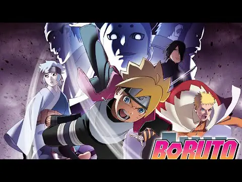 Gambar Naruto dan Sasuke melatih Boruto