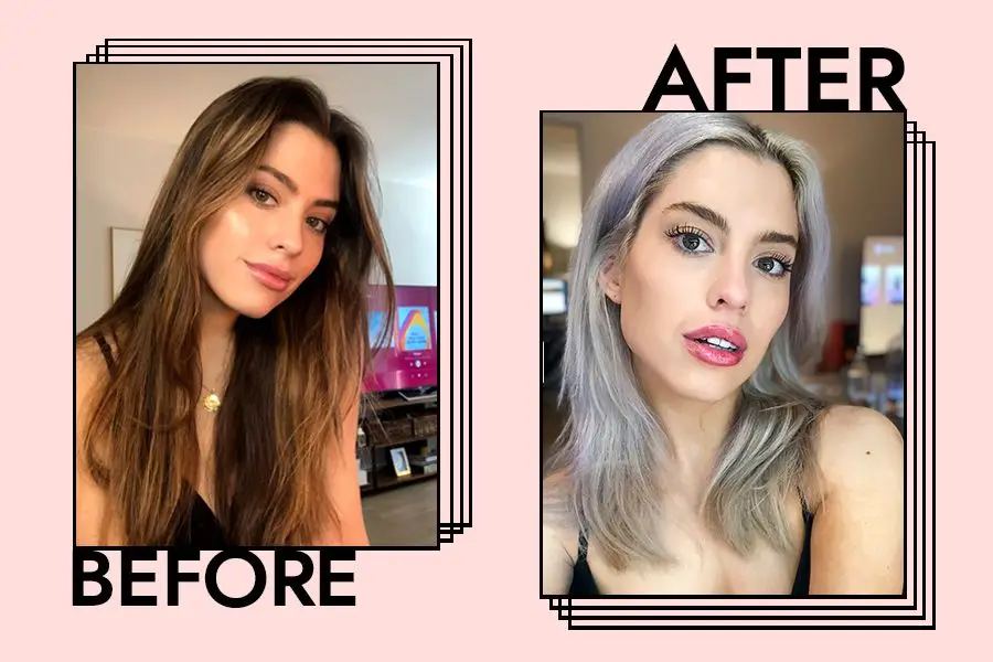 Ilustrasi bleaching rambut putih