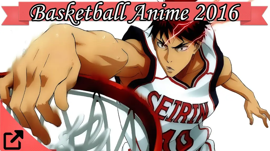 Gambar ilustrasi bola basket dengan tema anime Jepang