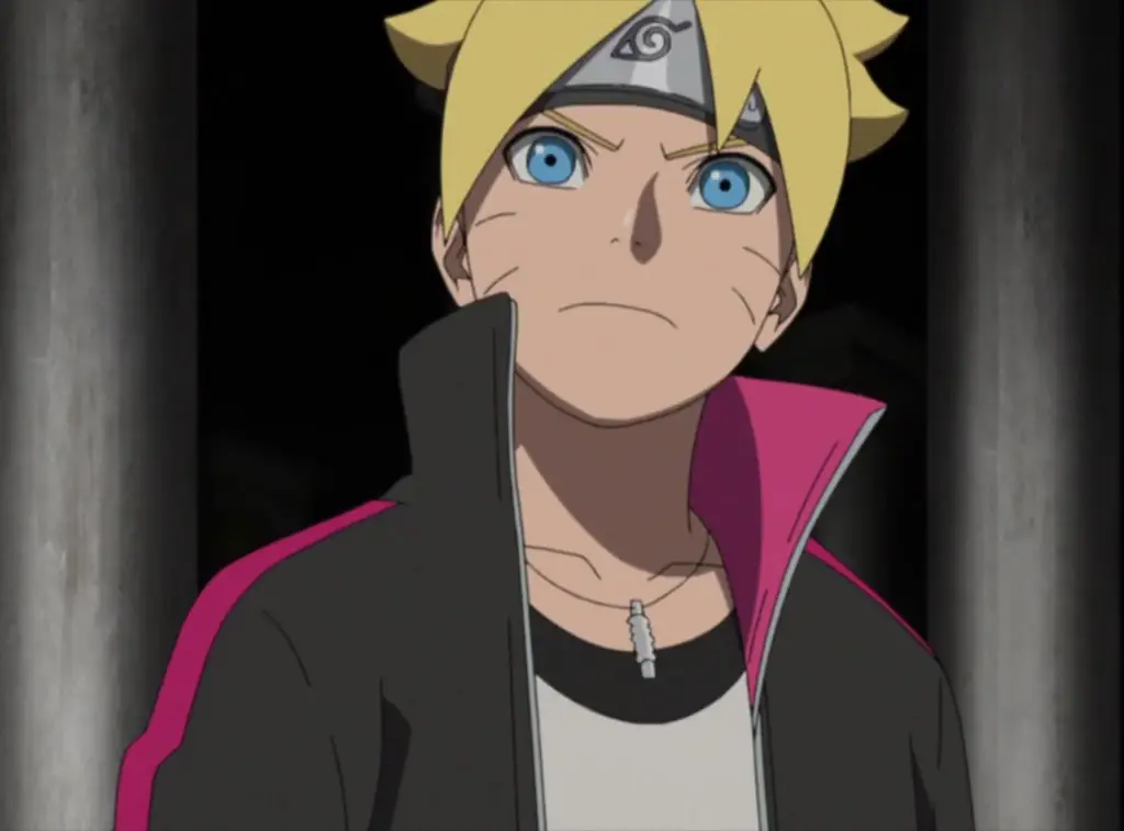 Boruto dalam Momen Menegangkan Gambar Boruto dengan ekspresi serius