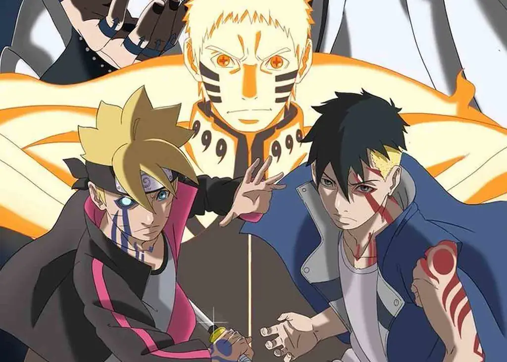 Boruto dan Kawaki berlatih