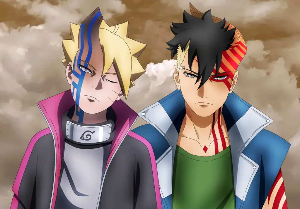 Gambar Boruto dan Kawaki