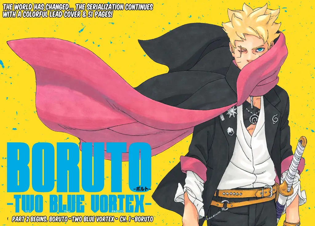 Boruto dan Kawaki di Two Blue Vortex