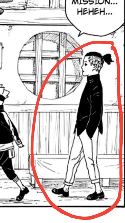 Gambar Boruto dan Kawaki sedang bertarung