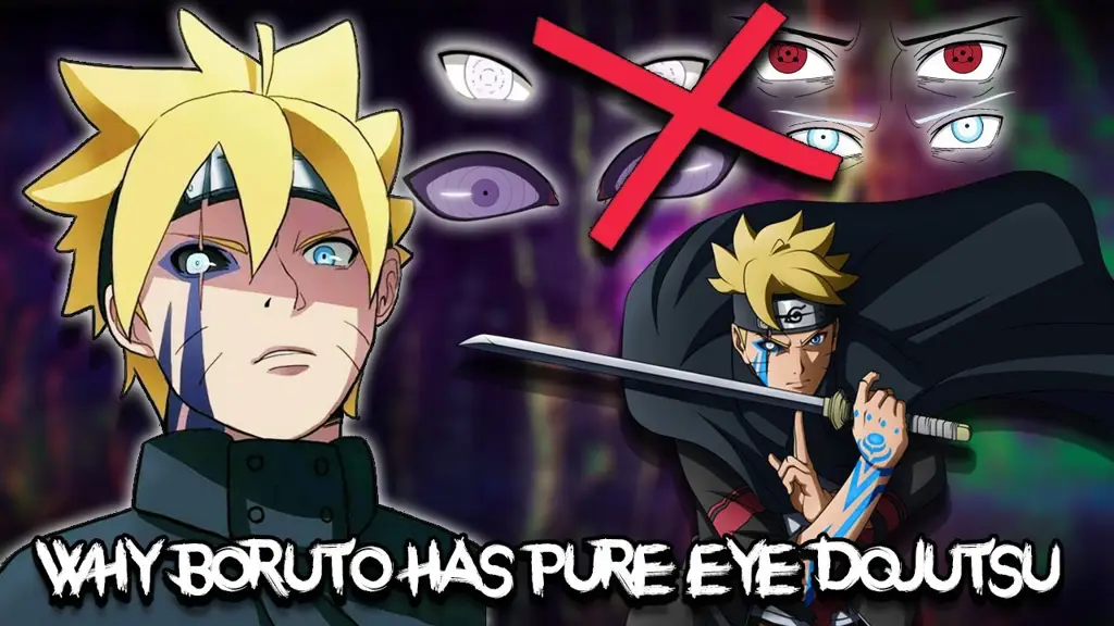 Boruto menggunakan Jougannya