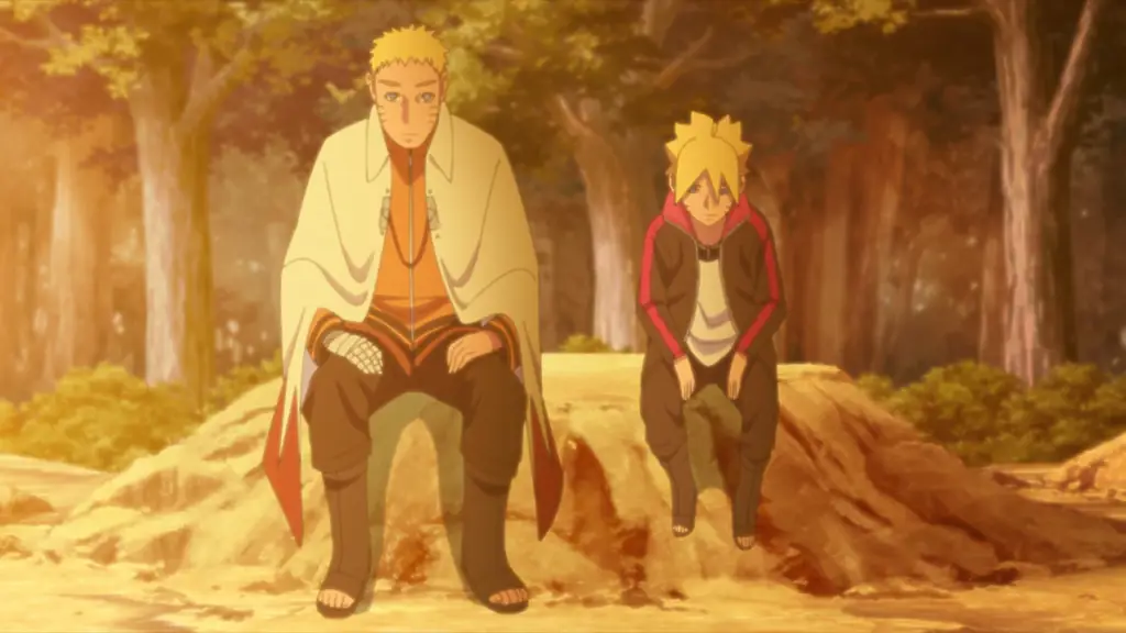 Boruto dan Naruto bersama-sama