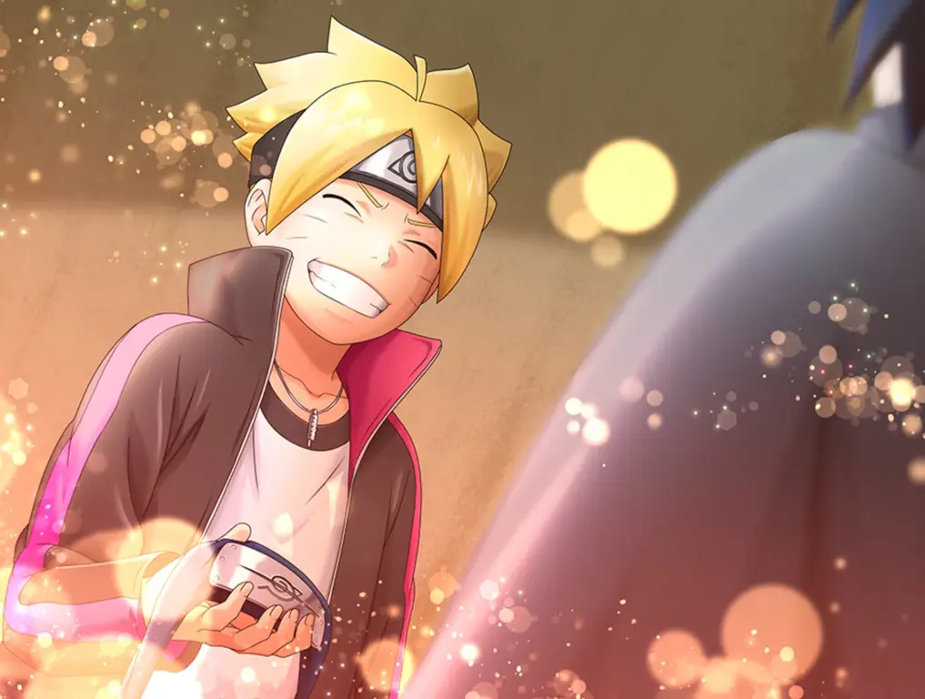 Gambar Boruto dan Sasuke