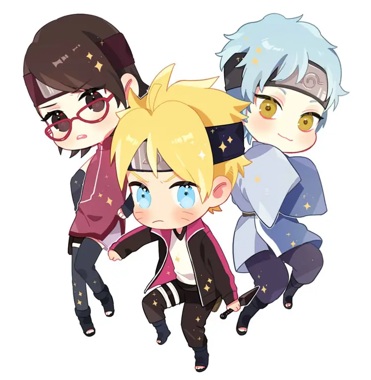 Boruto bersama Tim 7