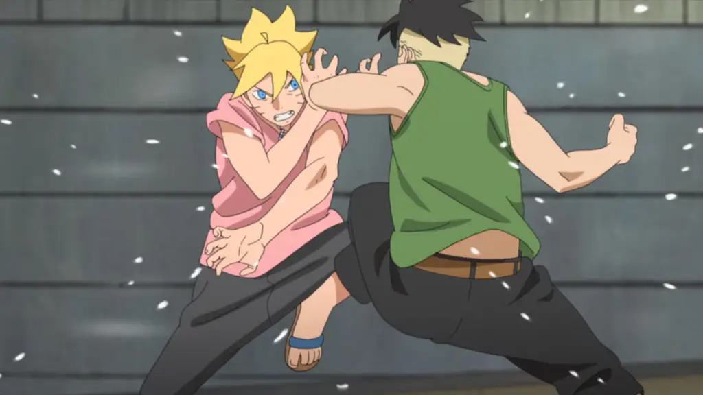 Boruto Uzumaki dalam pose bertarung