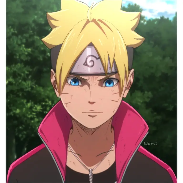 Boruto Uzumaki sedang berlatih ninjutsu