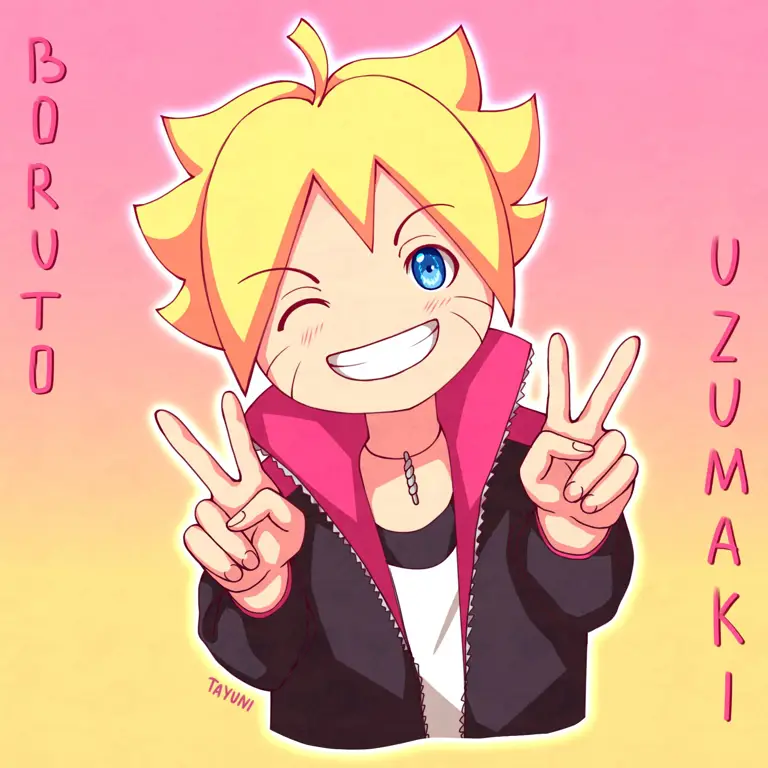 Gambar fanart Boruto Uzumaki