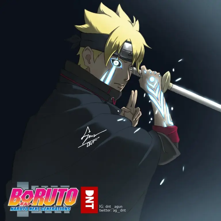 Gambar karakter Boruto Uzumaki