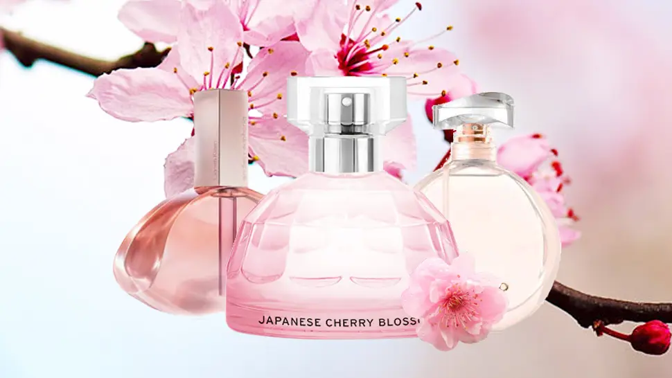 Botol parfum bunga sakura Jepang