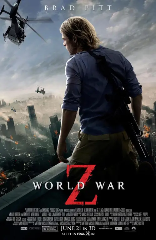 Brad Pitt dalam film World War Z