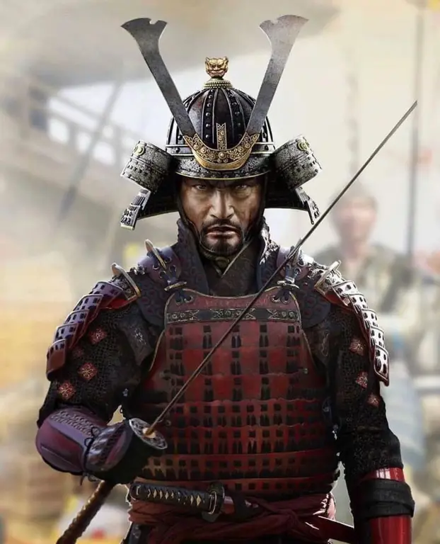 Gambar yang menampilkan budaya samurai Jepang.