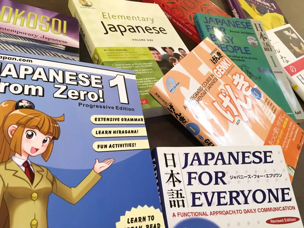 Gambar buku pelajaran bahasa Jepang