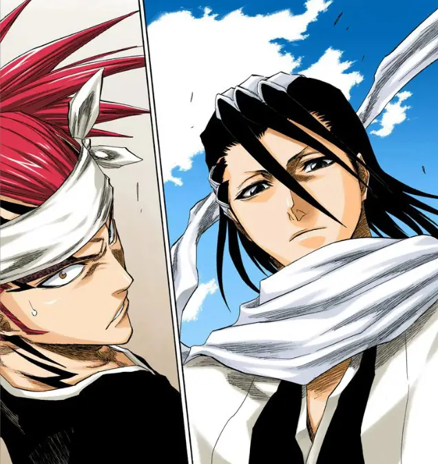 Gambar Byakuya dan Rukia Kuchiki dari Bleach