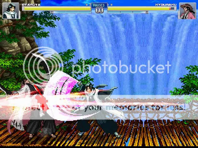 Gambar Byakuya Kuchiki dalam game Bleach Mugen