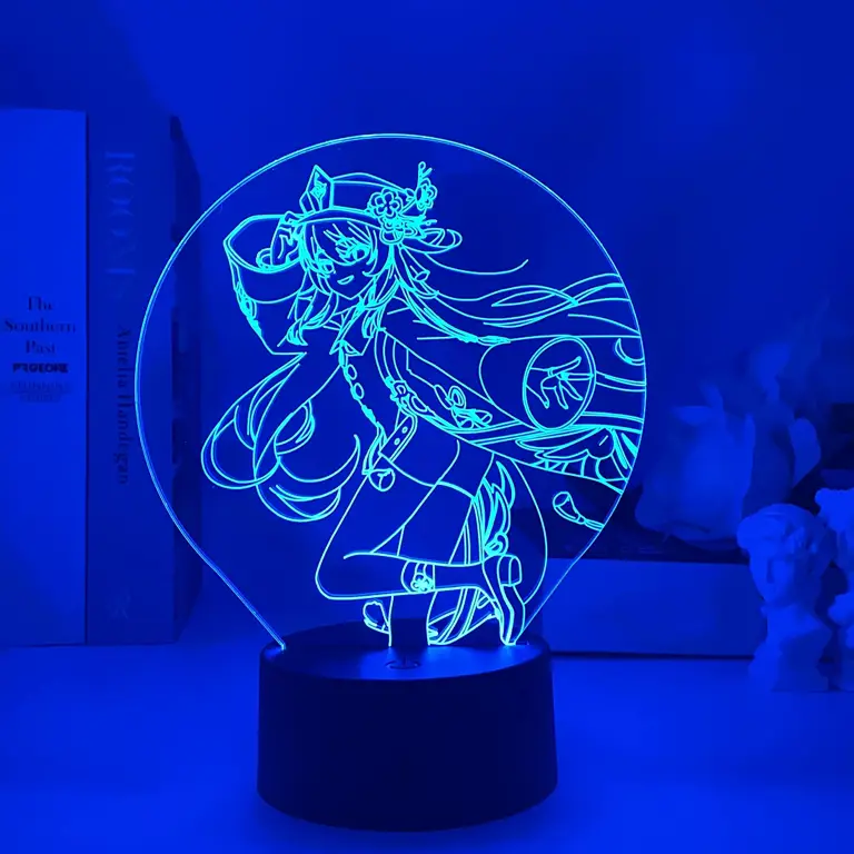 Proyektor lampu tidur dengan gambar anime