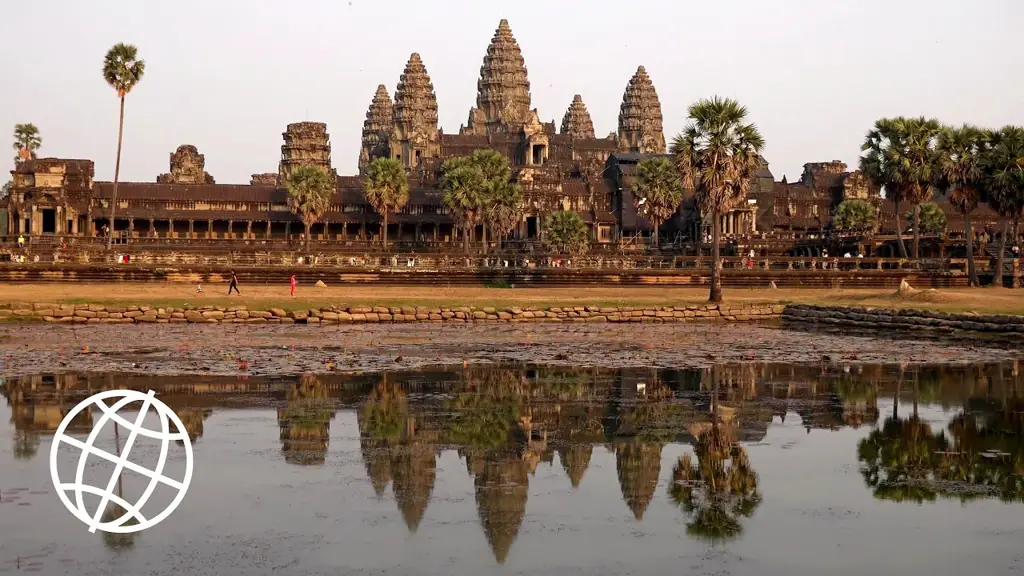 Foto candi Angkor Wat yang megah dan indah