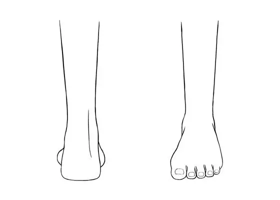 Tutorial menggambar kaki anime