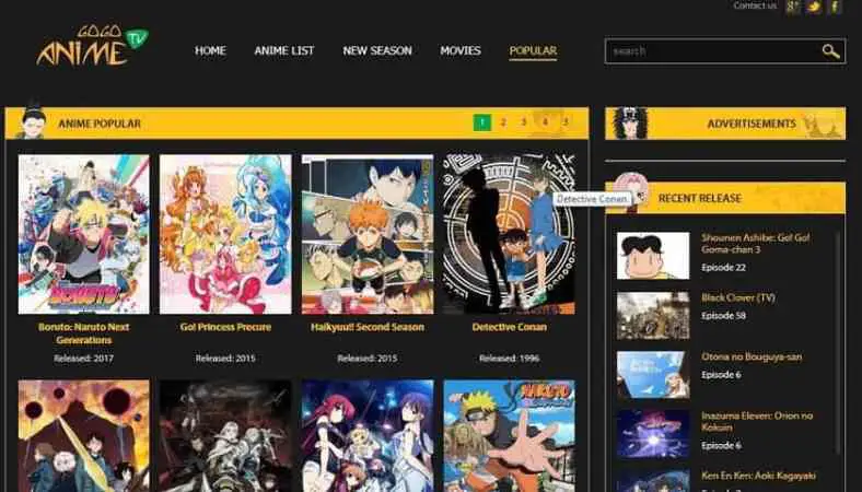 Menonton anime secara online