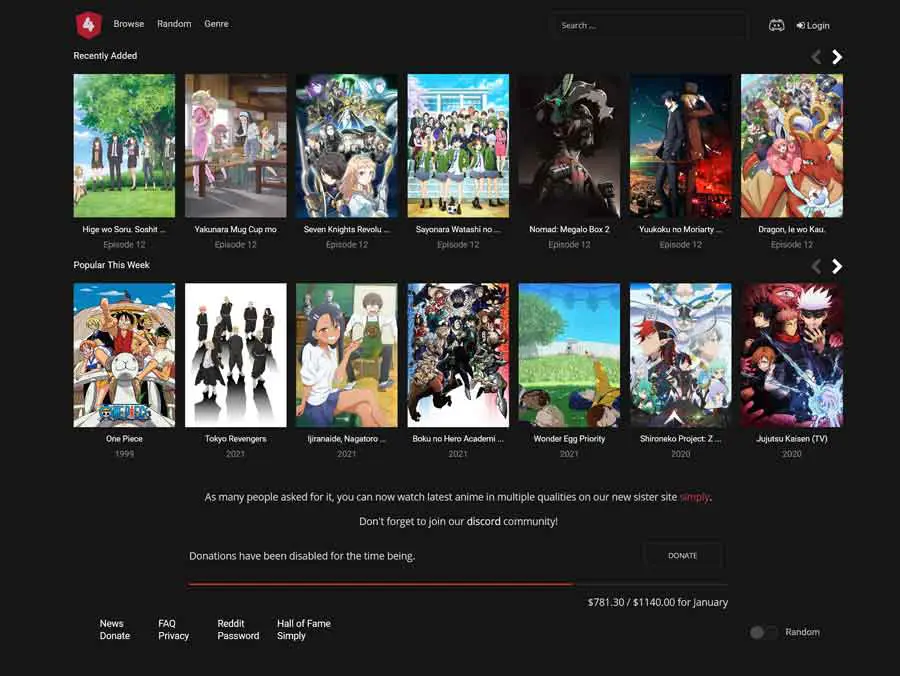 Perbandingan situs streaming anime