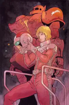 Gambar Char Aznable dan Zeon Zum Deikun, tokoh penting dalam Gundam The Origin