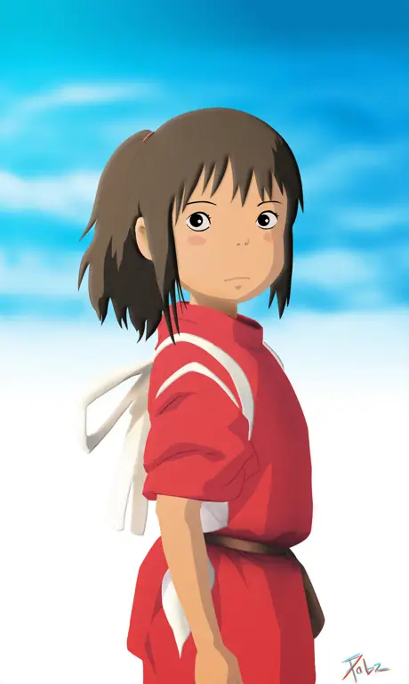 Chihiro, tokoh utama dalam film Spirited Away