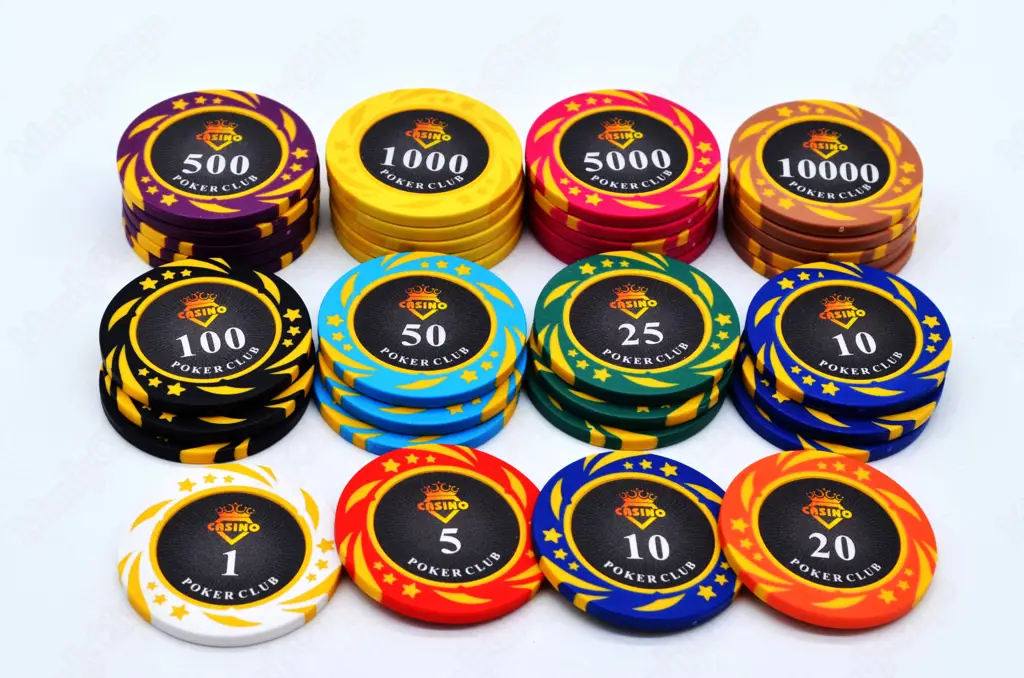 Chip poker yang digunakan dalam permainan poker online di idn bet88