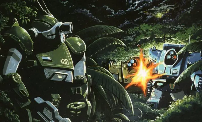 Gambar Chirico Cuvie, pilot AT dalam Armored Trooper Votoms