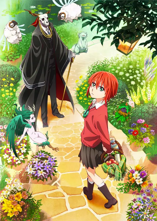 Ilustrasi Chise dan Elias dalam Mahou Tsukai no Yome