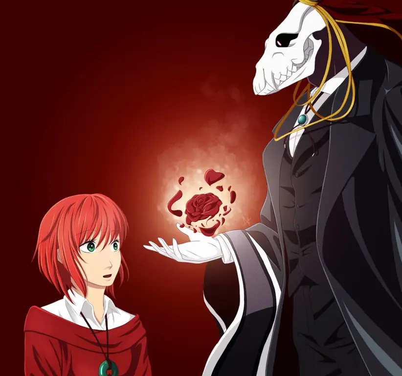 Gambar Chise dan Elias dalam Mahoutsukai no Yome