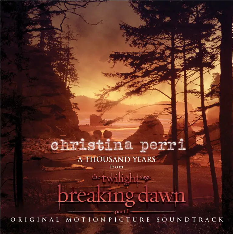 Christina Perri menyanyikan lagu A Thousand Years