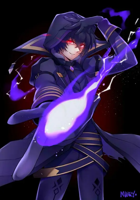 Cid dan anggota Shadow Garden Cid Kagenou bersama anggota Shadow Garden