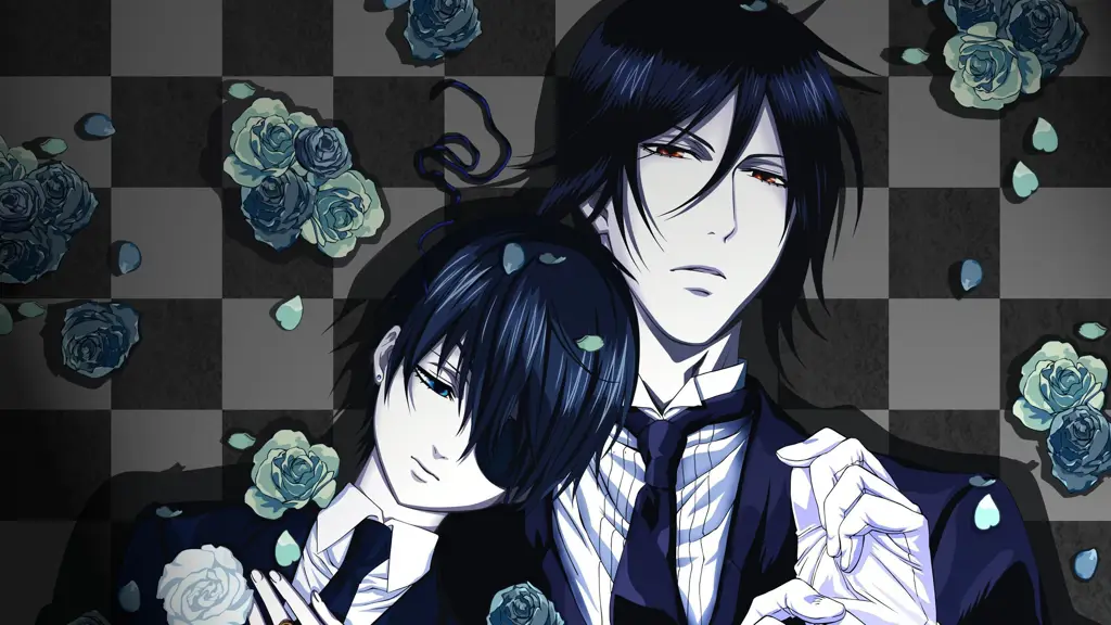 Gambar Ciel Phantomhive dan Sebastian Michaelis dari Kuroshitsuji