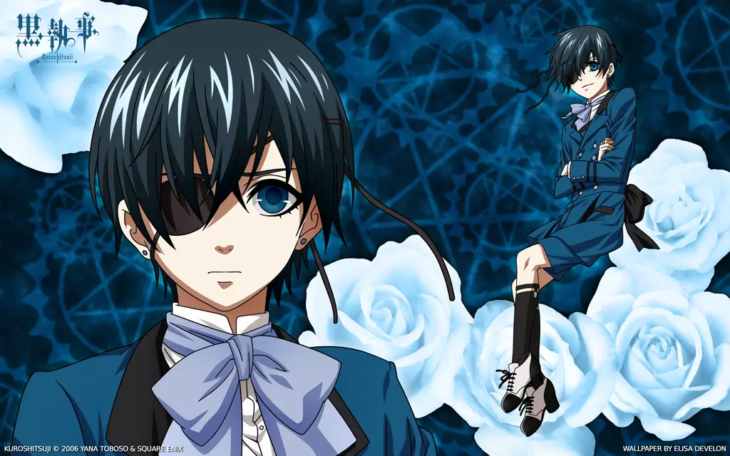 Ciel dan Sebastian memecahkan sebuah misteri dalam Black Butler: Book of Murders