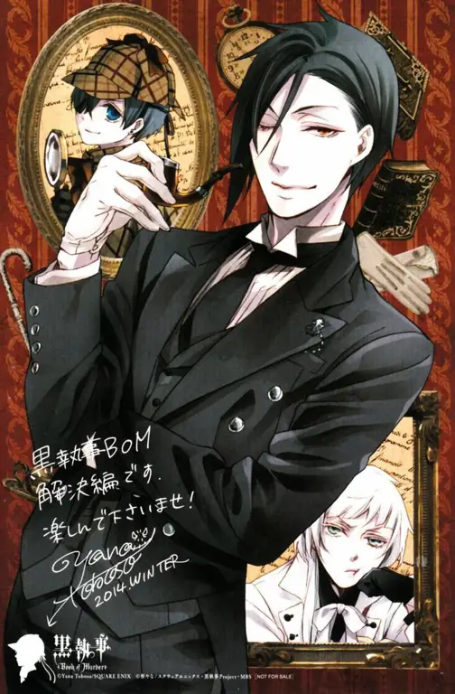 Ciel Phantomhive dan Sebastian Michaelis dalam film Black Butler Book of the Atlantic