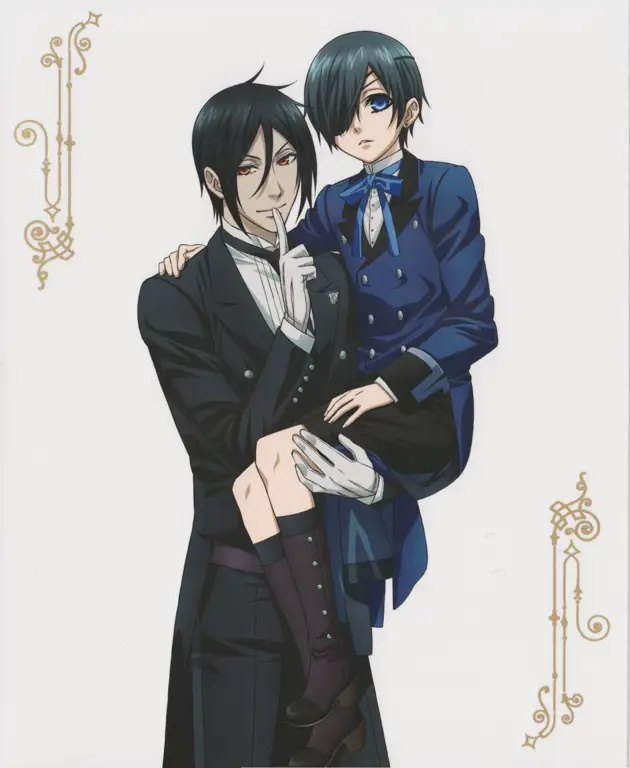 Ciel Phantomhive dan Sebastian Michaelis dalam Black Butler