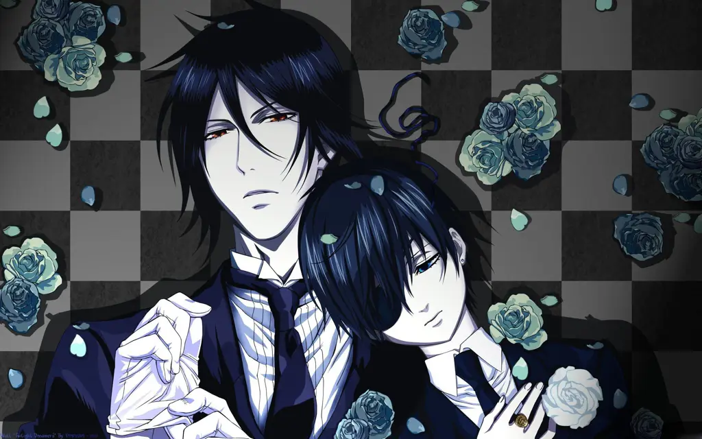 Gambar Ciel dan Sebastian di Kuroshitsuji season 3