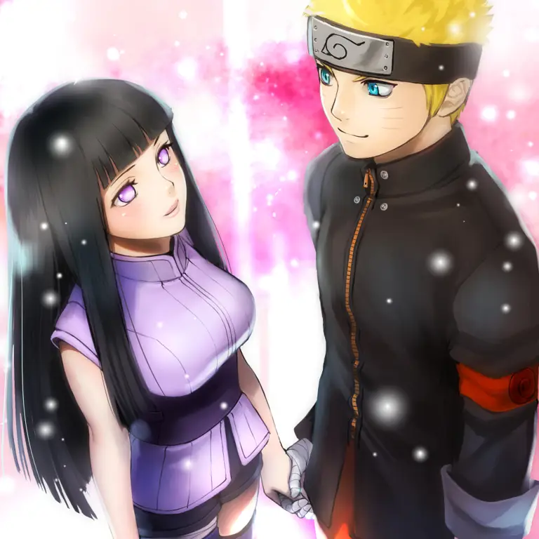 Gambar Hinata Hyuga dan Naruto Uzumaki