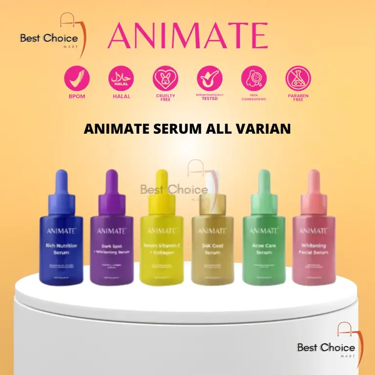 Gambar perbandingan Serum Animate asli dan palsu