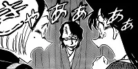 Conan Edogawa sedang memecahkan sebuah kasus misteri Gambar adegan Conan memecahkan kasus