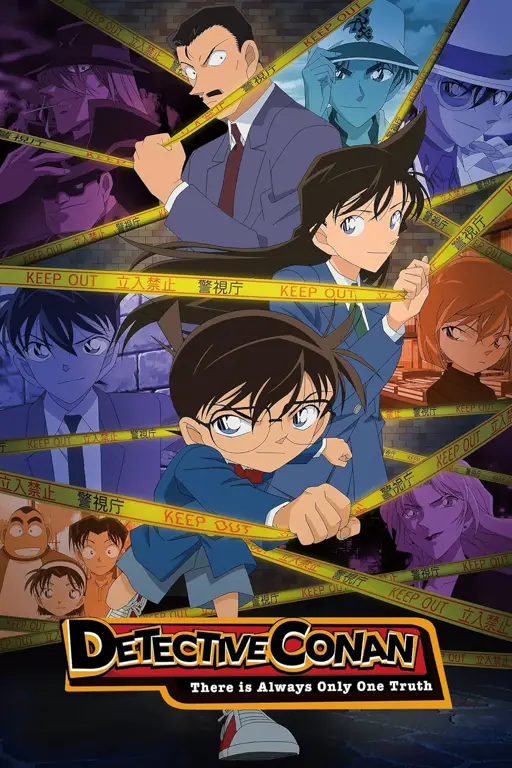 Gambar Conan sedang memecahkan kasus